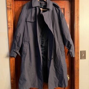 American Apparel Dark Blue Trench Coat